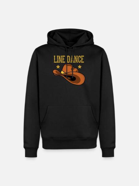 Line Dancing Dance - Men's Premium Hoodie - black