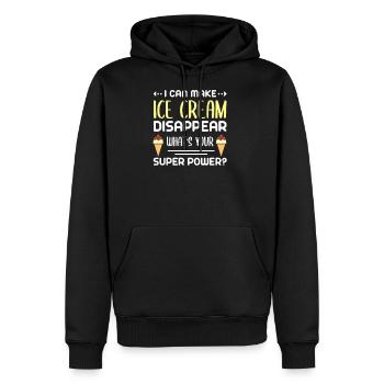 Ice Cream - Men's Premium Hoodie - black - Front - Nico (187cm) & Julia (174cm)