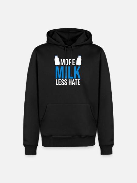 Milk - Men's Premium Hoodie - black