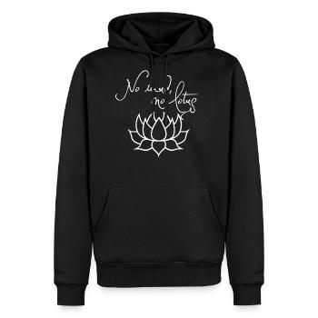 No Mud No Lotus - Men's Premium Hoodie - black - Front - Nico (187cm) & Julia (174cm)