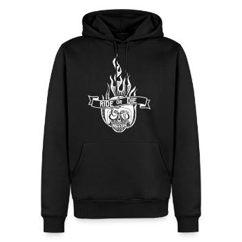 Ride Or Die - Men's Premium Hoodie - black - Front - Nico (187cm) & Julia (174cm)