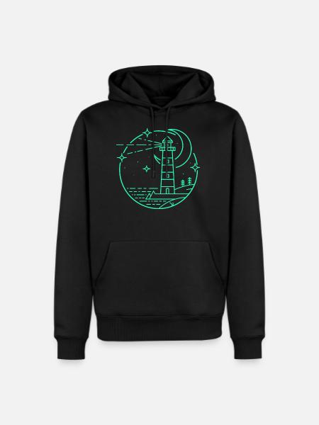 Light House - Men's Premium Hoodie - black