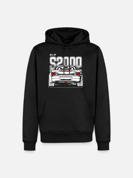 S2000 Ap2abcdabcdabcdwhite Print - Men's Premium Hoodie - black