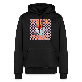 Trick or treat - Men's Premium Hoodie - black - Front - Nico (187cm) & Julia (174cm)