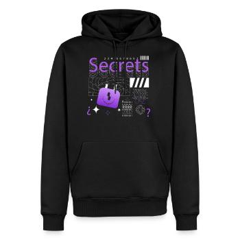 Streetwear Secrets - Men's Premium Hoodie - black - Front - Nico (187cm) & Julia (174cm)