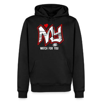 Ny Watch For You - Men's Premium Hoodie - black - Front - Nico (187cm) & Julia (174cm)