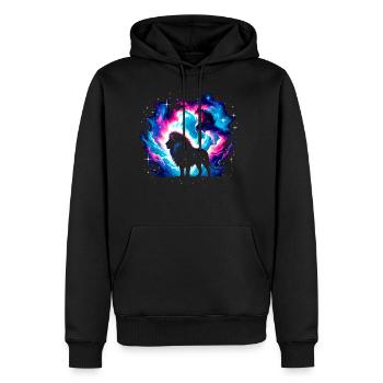 Cool Galaxy Graphic Space Art - Men's Premium Hoodie - black - Front - Nico (187cm) & Julia (174cm)