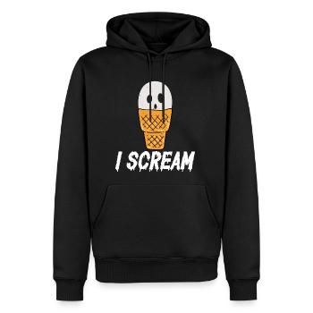 I Scream Sorbet Mochi Popsicle Ice Cream - Men's Premium Hoodie - black - Front - Nico (187cm) & Julia (174cm)