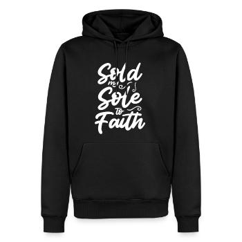 Sold My Sole to Faith Christian God Jesus Christ - Men's Premium Hoodie - black - Front - Nico (187cm) & Julia (174cm)