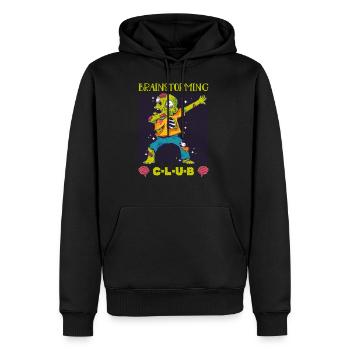 Brainstorming Club Life Death Fantasy Zombie - Men's Premium Hoodie - black - Front - Nico (187cm) & Julia (174cm)
