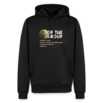 Moon Of The Group - Men's Premium Hoodie - black - Front - Nico (187cm) & Julia (174cm)