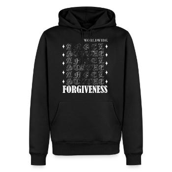 Forgiveness Streetwear - Men's Premium Hoodie - black - Front - Nico (187cm) & Julia (174cm)