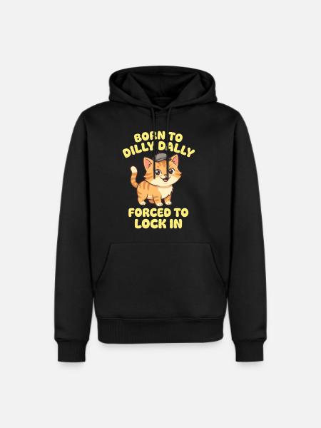 Kitty Lock-In - Men's Premium Hoodie - black