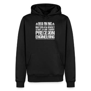 Precision Machinist Precision Mechanic - Men's Premium Hoodie - black - Front - Nico (187cm) & Julia (174cm)