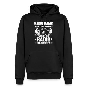 Radio Ham Amateur Radio Operator Ham Radio - Men's Premium Hoodie - black - Front - Nico (187cm) & Julia (174cm)