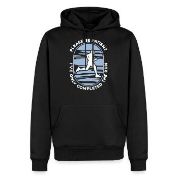 Triathlon - Men's Premium Hoodie - black - Front - Nico (187cm) & Julia (174cm)