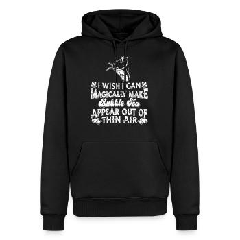 Bubble Tea Boba Tea - Men's Premium Hoodie - black - Front - Nico (187cm) & Julia (174cm)