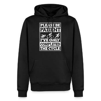 Triathlon - Men's Premium Hoodie - black - Front - Nico (187cm) & Julia (174cm)