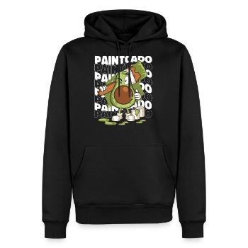 Painter - Men's Premium Hoodie - black - Front - Nico (187cm) & Julia (174cm)