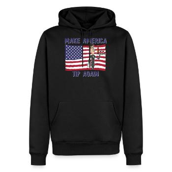 Waiter Waitress - Men's Premium Hoodie - black - Front - Nico (187cm) & Julia (174cm)