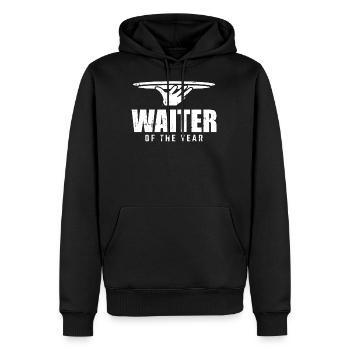 Waiter Waitress Service - Men's Premium Hoodie - black - Front - Nico (187cm) & Julia (174cm)