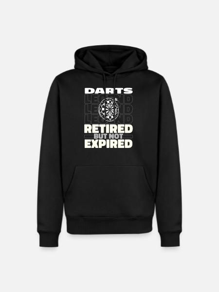 Darting Darts Retired - Men's Premium Hoodie - black