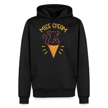 The Mice Cream - Men's Premium Hoodie - black - Front - Nico (187cm) & Julia (174cm)