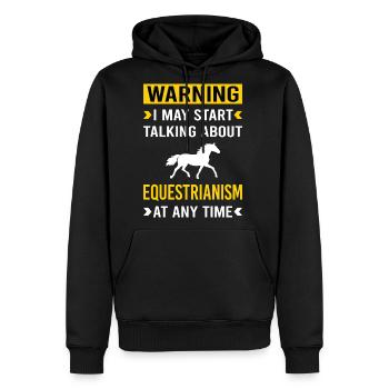 Equestrianism Horse Horseback Riding Rider - Men's Premium Hoodie - black - Front - Nico (187cm) & Julia (174cm)