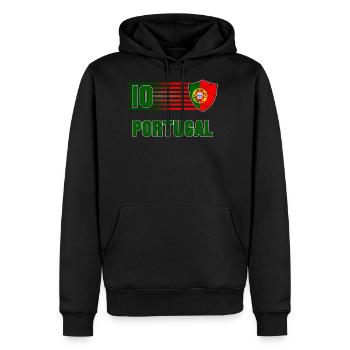 Portugal - Men's Premium Hoodie - black - Front - Nico (187cm) & Julia (174cm)