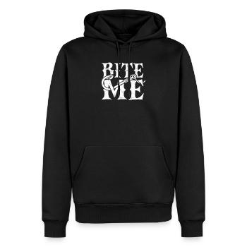 Bite me - under water - Men's Premium Hoodie - black - Front - Nico (187cm) & Julia (174cm)