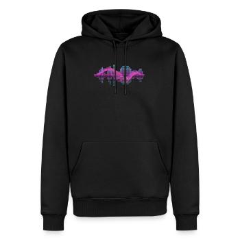 Equalizer Dubstep - equalizer - Men's Premium Hoodie - black - Front - Nico (187cm) & Julia (174cm)
