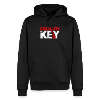 Equality is Key - Equality - Men's Premium Hoodie - black - Front - Nico (187cm) & Julia (174cm)
