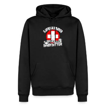 Lifeguard - the ultimate babysitter - lifeguard - Men's Premium Hoodie - black - Front - Nico (187cm) & Julia (174cm)