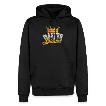 Master of Blades - Sword - Men's Premium Hoodie - black - Front - Nico (187cm) & Julia (174cm)