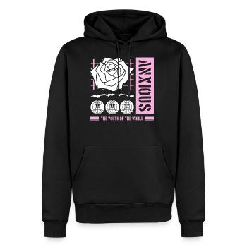 Anxious - Men's Premium Hoodie - black - Front - Nico (187cm) & Julia (174cm)