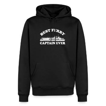 Best Ferry Captain Ever - Men's Premium Hoodie - black - Front - Nico (187cm) & Julia (174cm)
