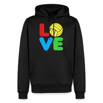 Water Polo - Men's Premium Hoodie - black - Front - Nico (187cm) & Julia (174cm)