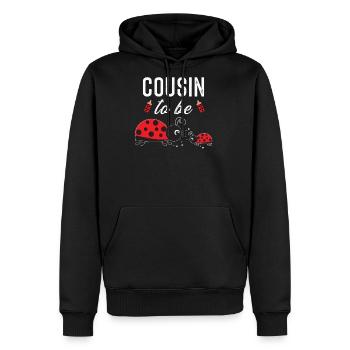 Cousin To Be Ladybug Baby Shower Ladybug Cousin - Men's Premium Hoodie - black - Front - Nico (187cm) & Julia (174cm)