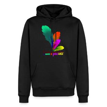 a painter - Men's Premium Hoodie - black - Front - Nico (187cm) & Julia (174cm)