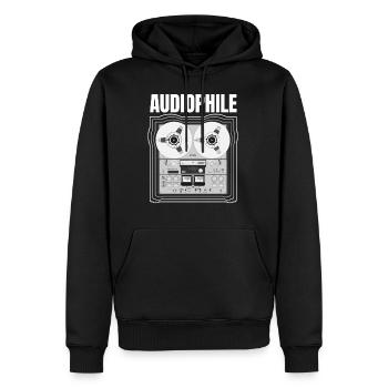 Audiophile Tape Recorder Tape Recorder - Men's Premium Hoodie - black - Front - Nico (187cm) & Julia (174cm)