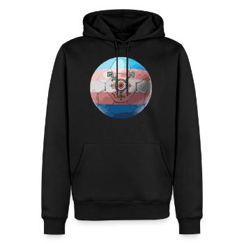 trans - Men's Premium Hoodie - black - Front - Nico (187cm) & Julia (174cm)