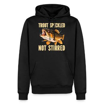 Speckled Trout Fish Fisher Fisherman Fishing - Men's Premium Hoodie - black - Front - Nico (187cm) & Julia (174cm)