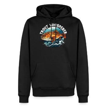 Speckled Trout Fish Fisher Fisherman Fishing - Men's Premium Hoodie - black - Front - Nico (187cm) & Julia (174cm)