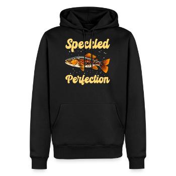 Speckled Trout Fish Fisher Fisherman Fishing - Men's Premium Hoodie - black - Front - Nico (187cm) & Julia (174cm)