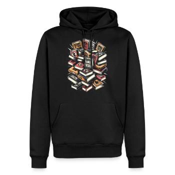 Read Banned Books Bookworm Book Lover Literature - Men's Premium Hoodie - black - Front - Nico (187cm) & Julia (174cm)
