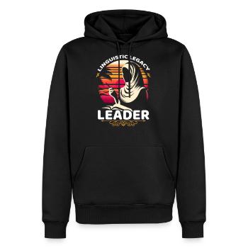 Arabic Language Teacher Profession Arabic Alphabet - Men's Premium Hoodie - black - Front - Nico (187cm) & Julia (174cm)