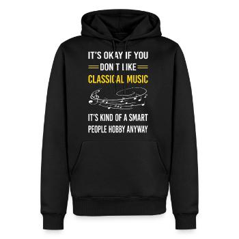 Smart People Classical Music - Men's Premium Hoodie - black - Front - Nico (187cm) & Julia (174cm)