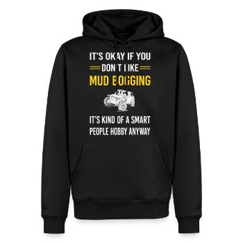 Smart People Mud Bogging Mudding - Men's Premium Hoodie - black - Front - Nico (187cm) & Julia (174cm)