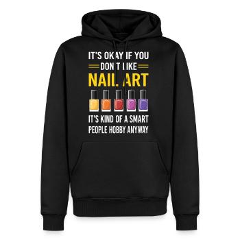 Nail Art Nails Tech Manicure Manicurist Pedicurist - Men's Premium Hoodie - black - Front - Nico (187cm) & Julia (174cm)