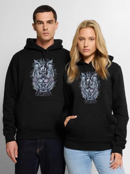 Aquaman Film Atlantis Orm - Men's Premium Hoodie - black - Front - Nico (187cm) & Julia (174cm)